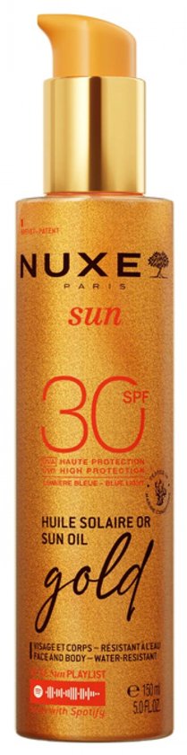 Nuxe Zonneolie Gold Hoge Bescherming Spf30 - Sun Zonneolie Gold Hoge Bescherming Spf30