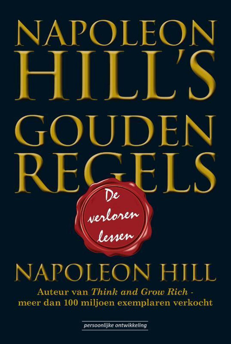 Succesboeken.nl Napoleon Hill&apos;sen Regels - Goud