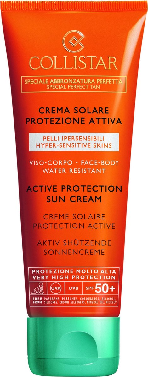 Collistar Collistar Active Protection Sun Cream Spf50 Collistar - Sun Face Active Protection Sun Cream Spf50+