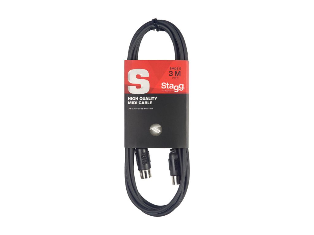 Stagg SMD-6 E MIDI Kabel Met Kunststof Connector