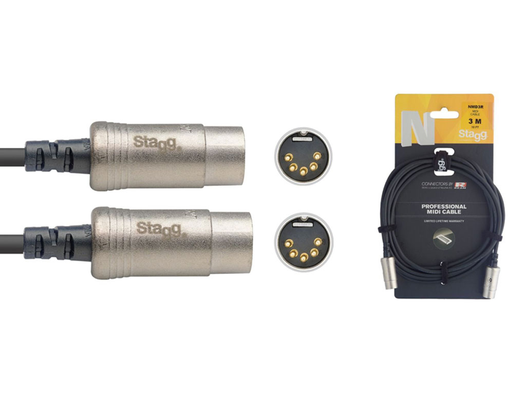Stagg NMD3R Midi REAN Kabel