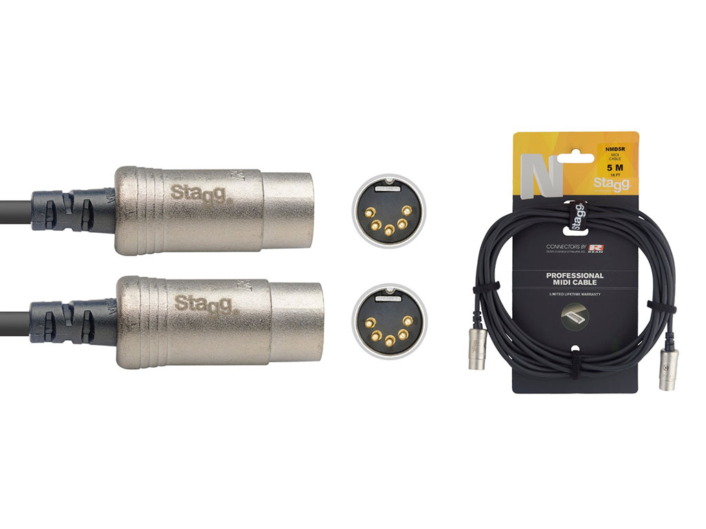 Stagg NMD5R Midi REAN Kabel