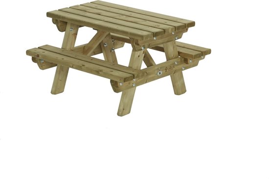 Talen Buitenmeubelen Kinderpicknicktafel 90x90 cm - - Groen