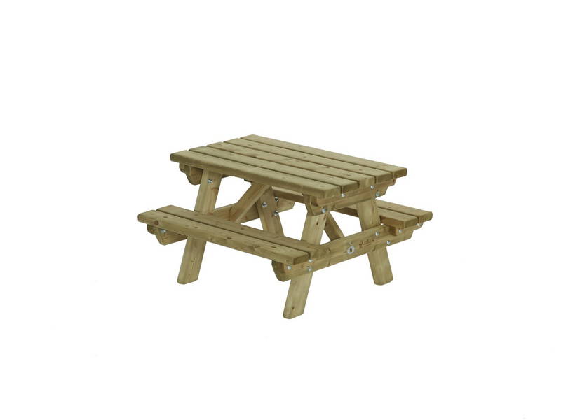 Talen Buitenmeubelen Kinderpicknicktafel 90x90 cm - - Groen