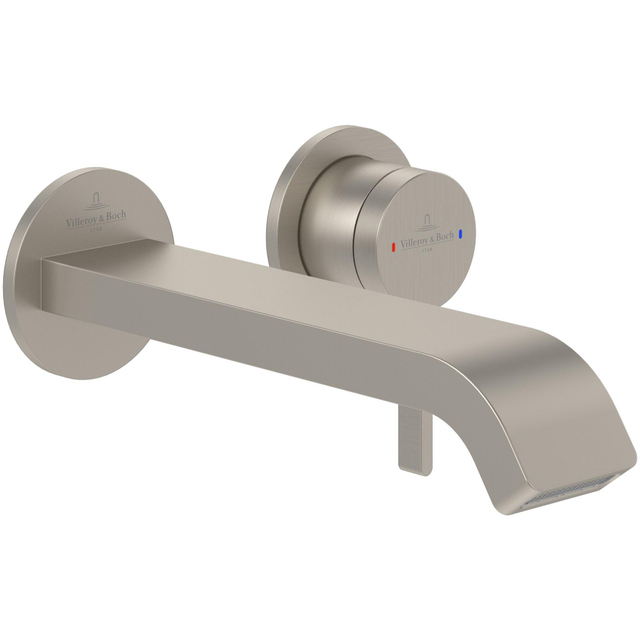 Villeroy & Boch Dawn Eengreeps wastafelkraan - Matt Brushed Nickel (RVS) TVZ10600300064