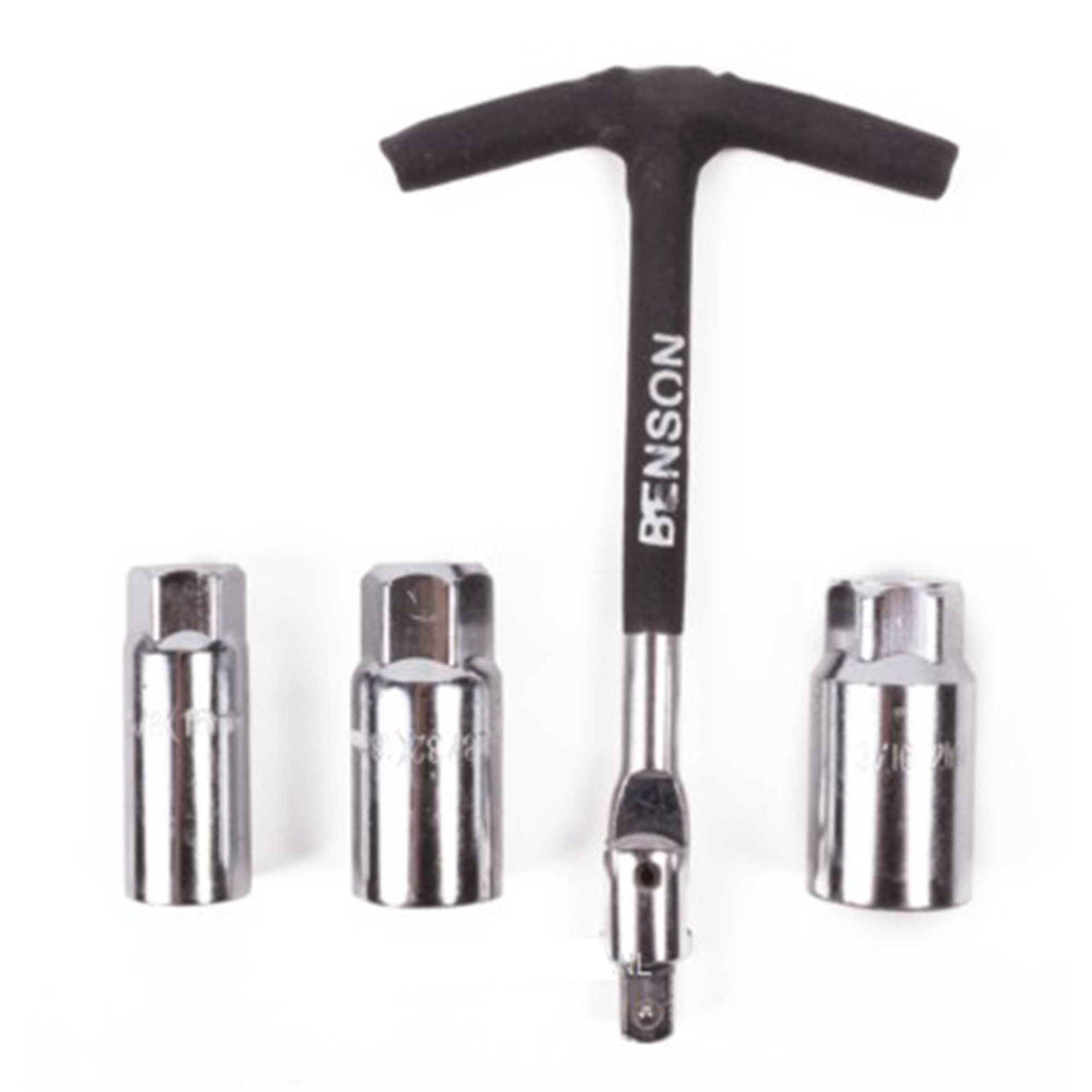 Benson bougiesleutel set - 16/18/21 mm - t-sleutel - bougiedop -