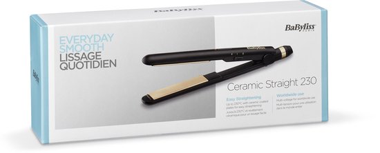 Babyliss Ceramic Straight 230 ST089E - Zwart