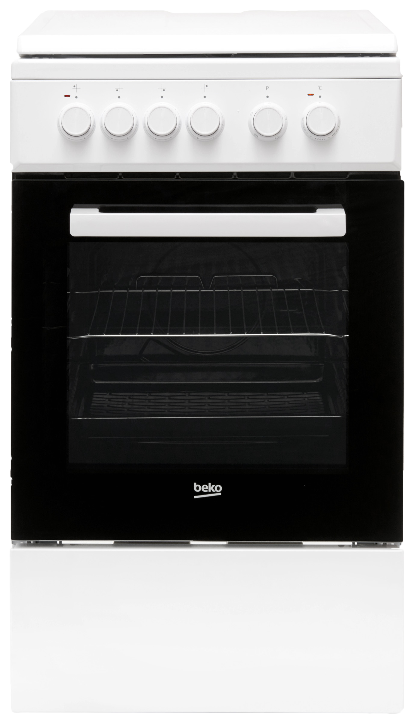 Beko Beko Fss56000gw - Fornuis Elektrisch 3-fasen (perilex) Breedte 50 Cm - Zwart