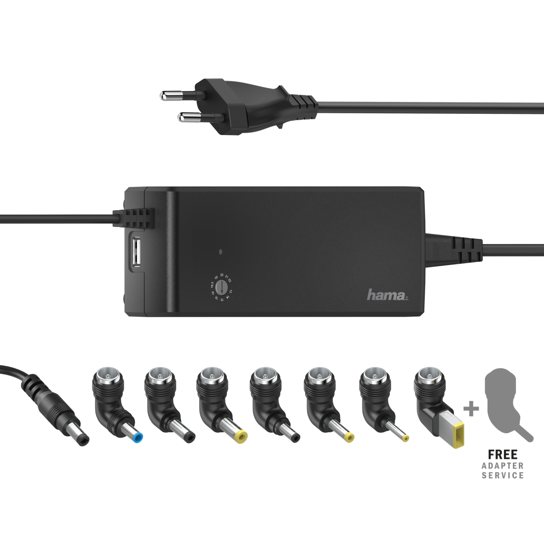 Hama Universele Laptop-adapter 12-22v/90w - Zwart