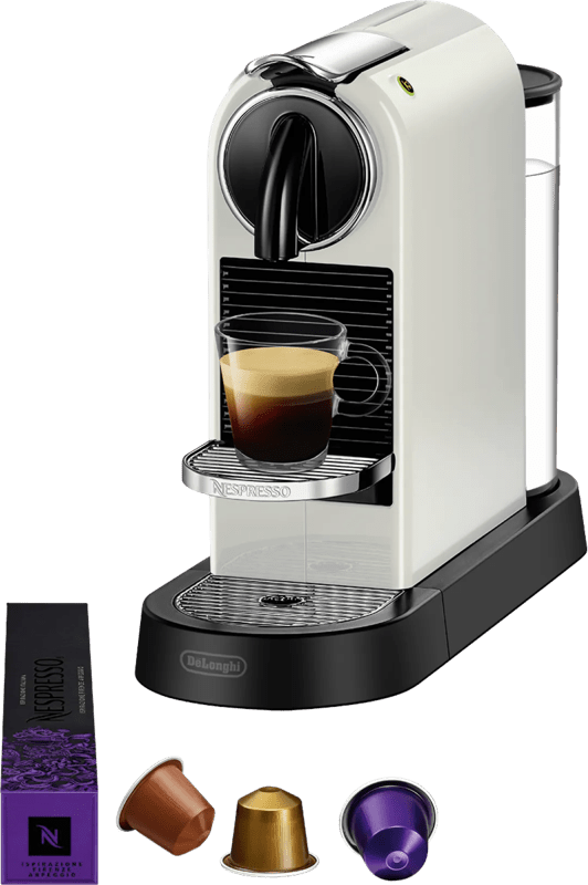 DeLonghi De'Longhi Nespresso Citiz EN167.W Nespresso Wit - Zwart