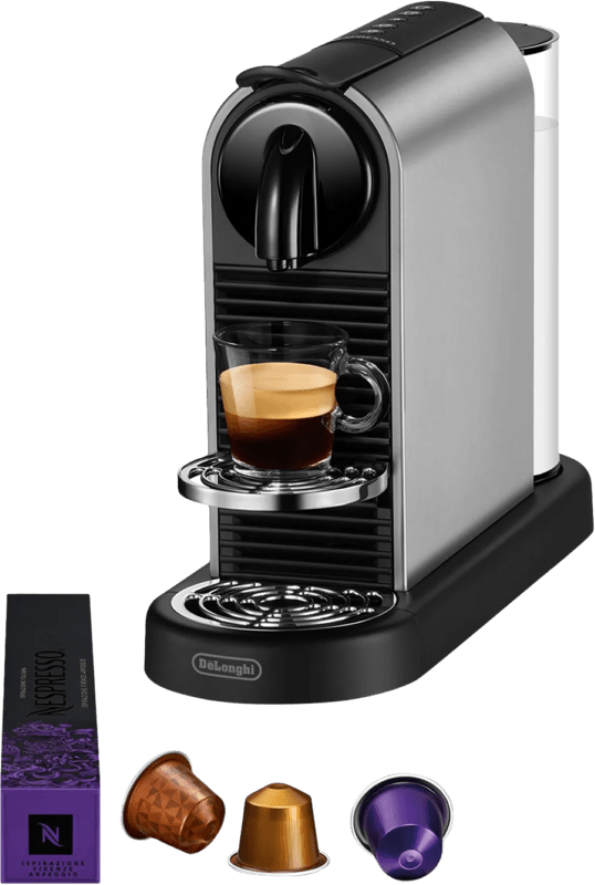 DeLonghi De'Longhi Nespresso Citiz EN220.T Nespresso Grijs - Titanium