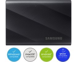 Samsung Portable SSD T9 2TB Externe SSD - Zwart