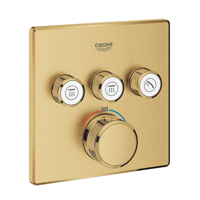 Grohe Grohe SmartControl Inbouwthermostaat - 4 knoppen - 15.8x15.8cm - brushed cool sunrise 29126gn0