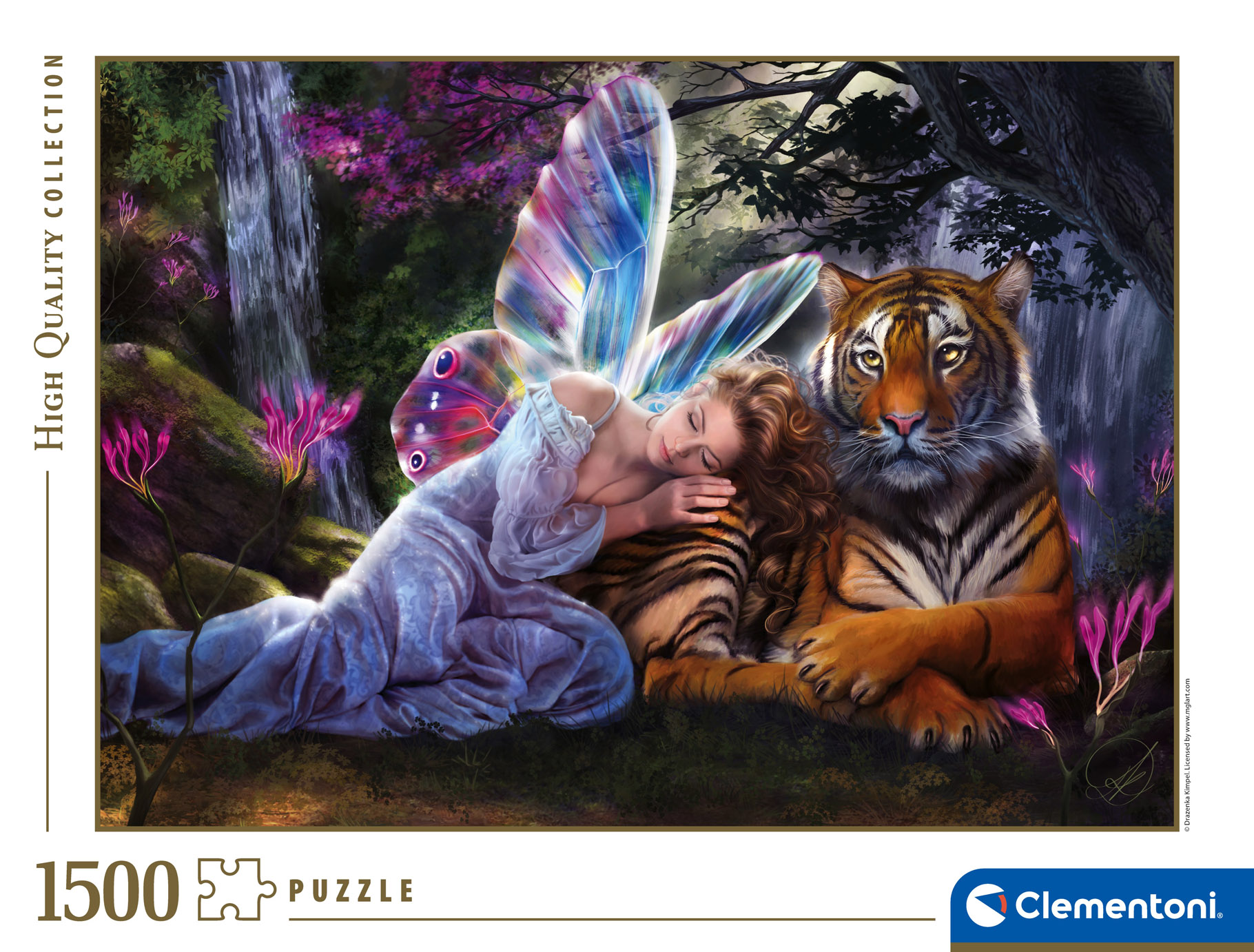 Top1Toys Clementoni puzzel fee met tijger 1500 stukjes