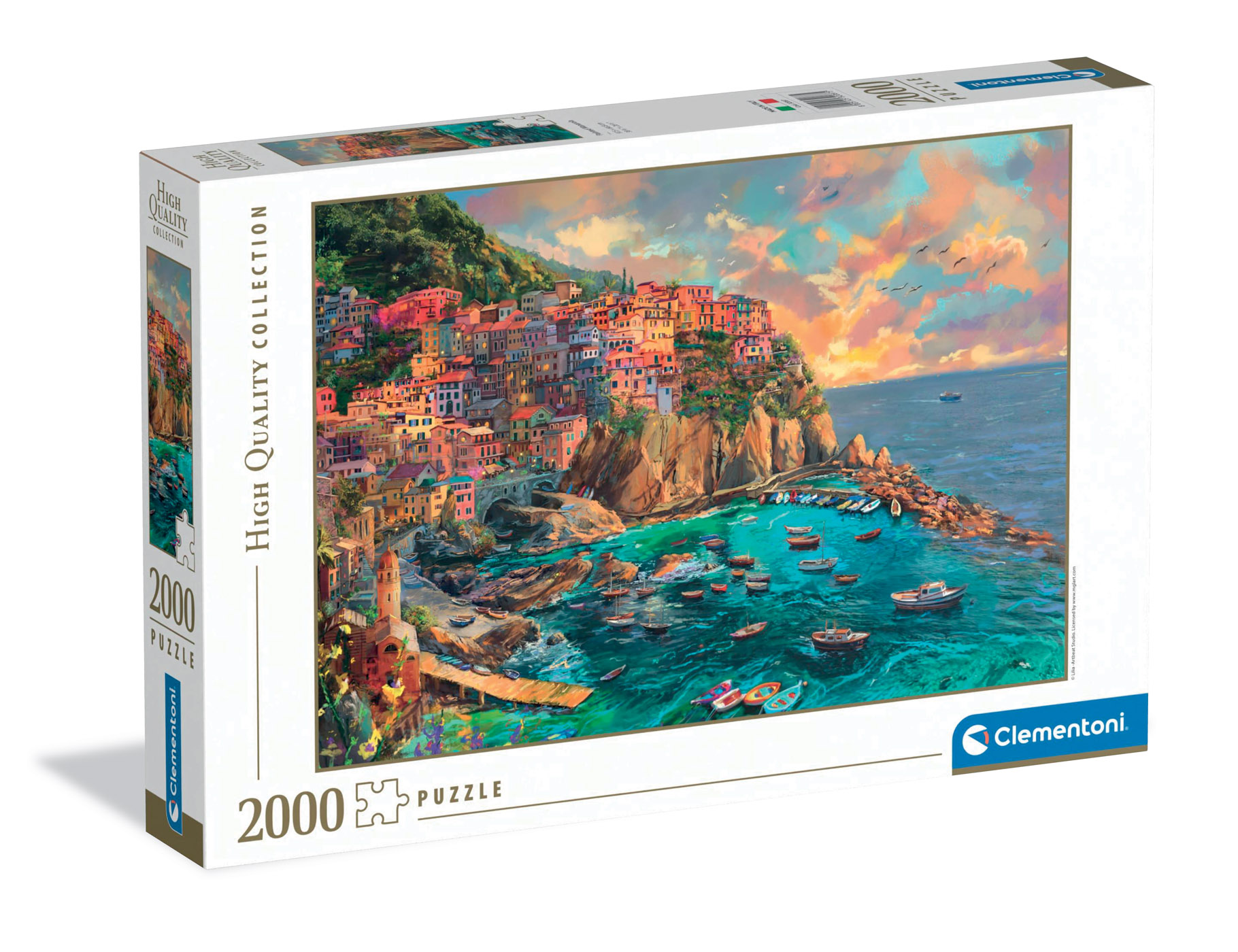 Top1Toys Clementoni puzzel Manarola geschilderd 2000 stukjes