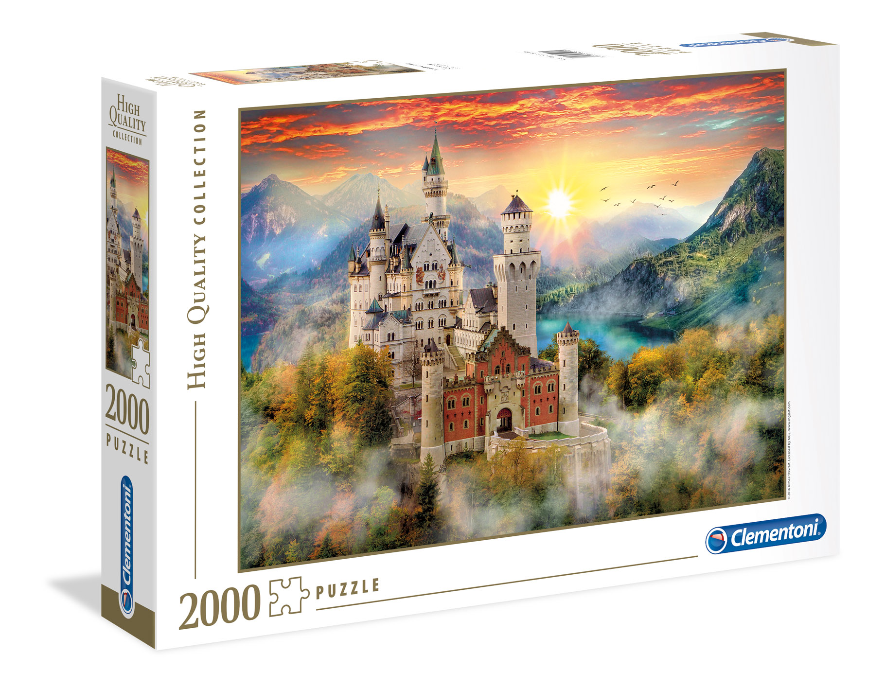 Top1Toys Clementoni puzzel Neuschwanstein 2000 stukjes