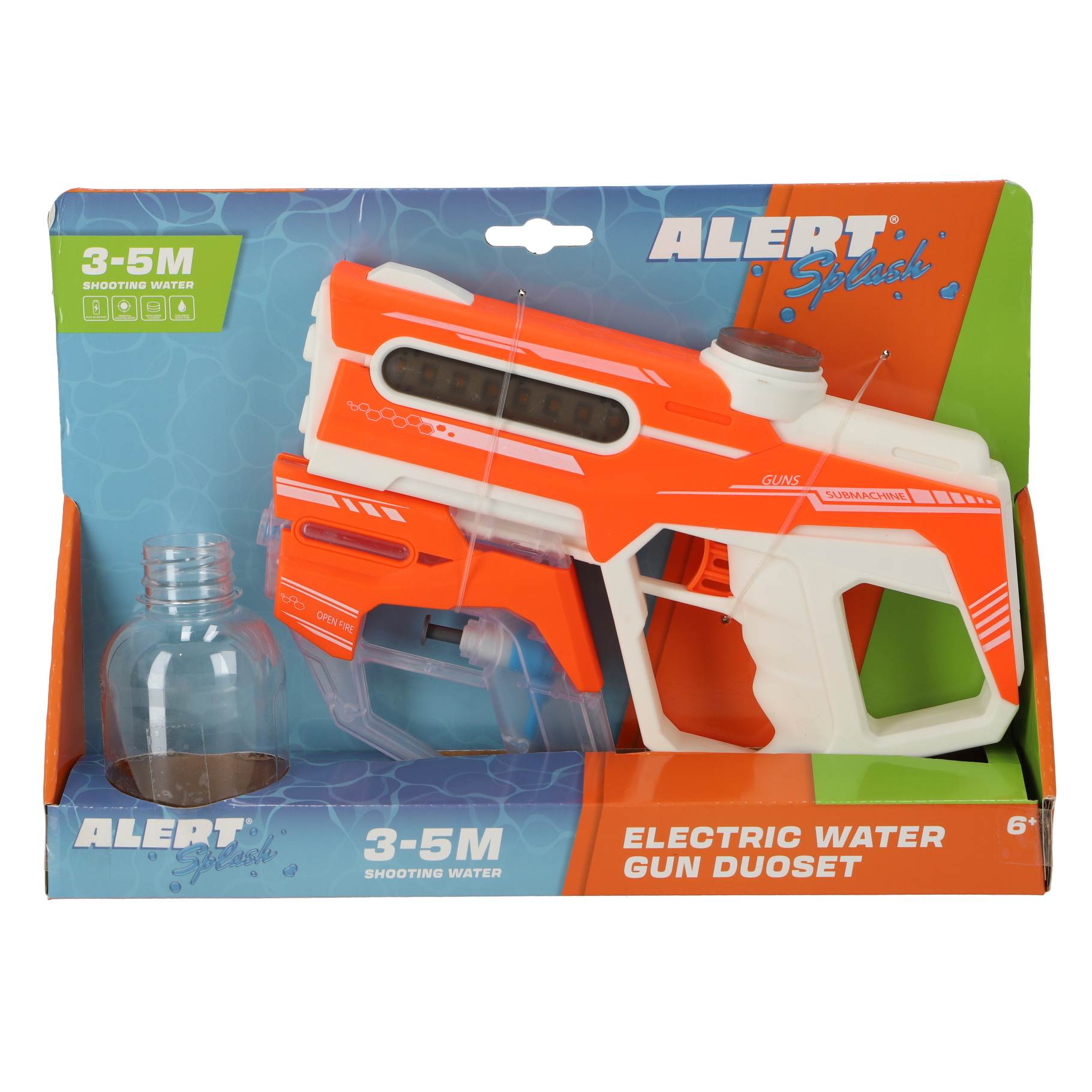 Top1Toys Alert Splash waterpistool duoset elektrisch (usb)