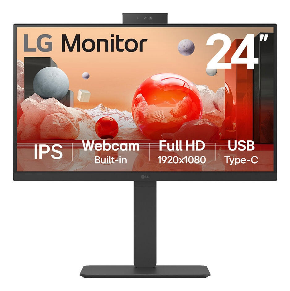 LG LG 24BA850-B monitor - Zwart