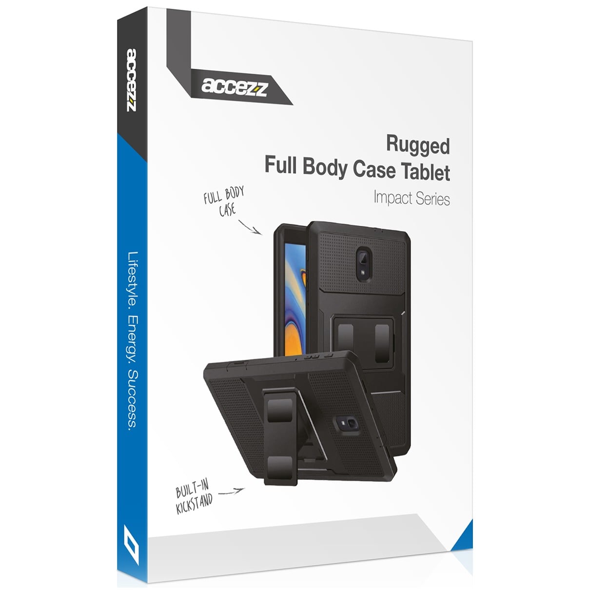 ACCEZZ Accezz Rugged Back Case Samsung Galaxy Tab A9 Plus Tablethoesje - Zwart