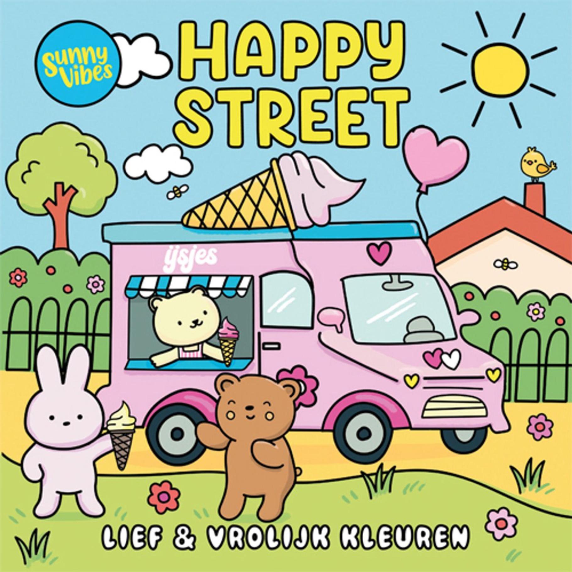 Top1Toys Sunny Vibes Kleurboek Happy Street