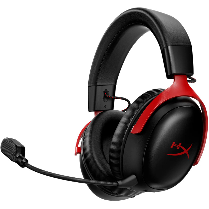 HyperX Cloud III Wireless Gaming Headset - Black/Red (PC/PS5/PS4) - Rood