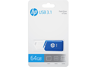 HP USB 3.0 x755w 64 GB - Blauw