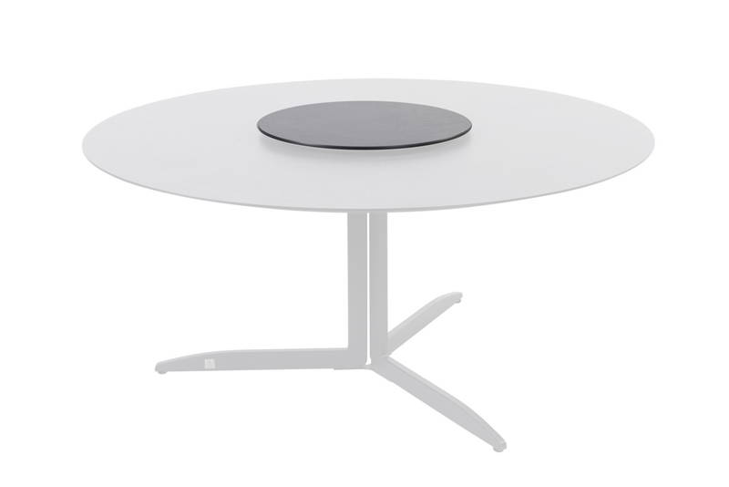 4SO Embrace Lazy Susan HPL Slate Antracite dia. 58 cm - - Zwart