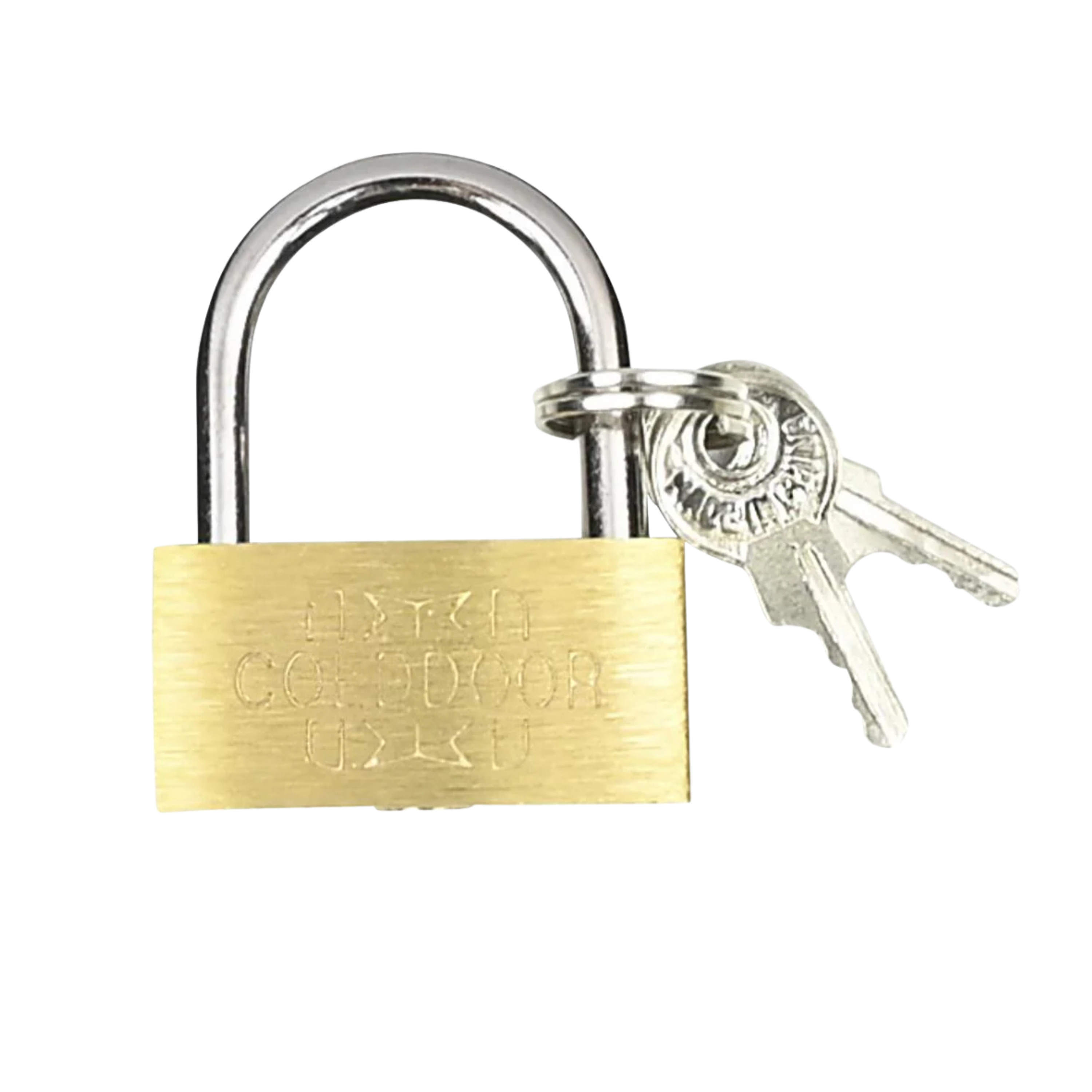 Stahlex Hangslot 40mm - messing - inclusief 2 sleutels - compact -