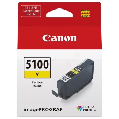 Canon PFI-5100 Inktpatroon PFI-5100Y Replace: N/A - Geel