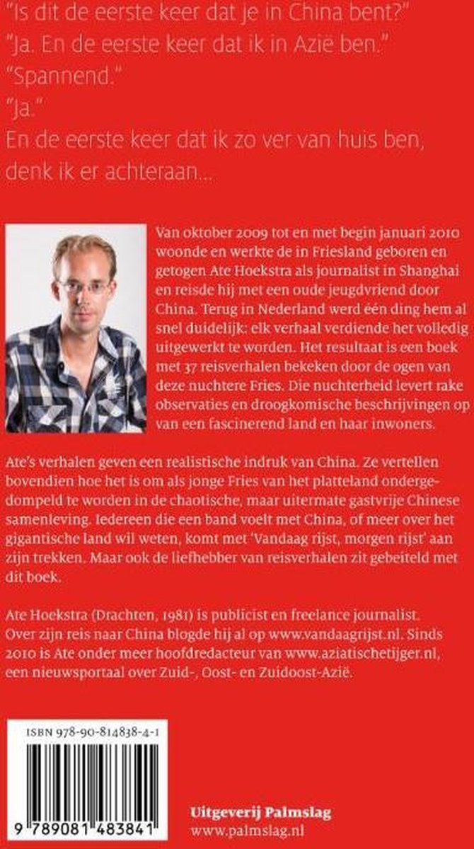 Vandaag rijst, morgen rijst