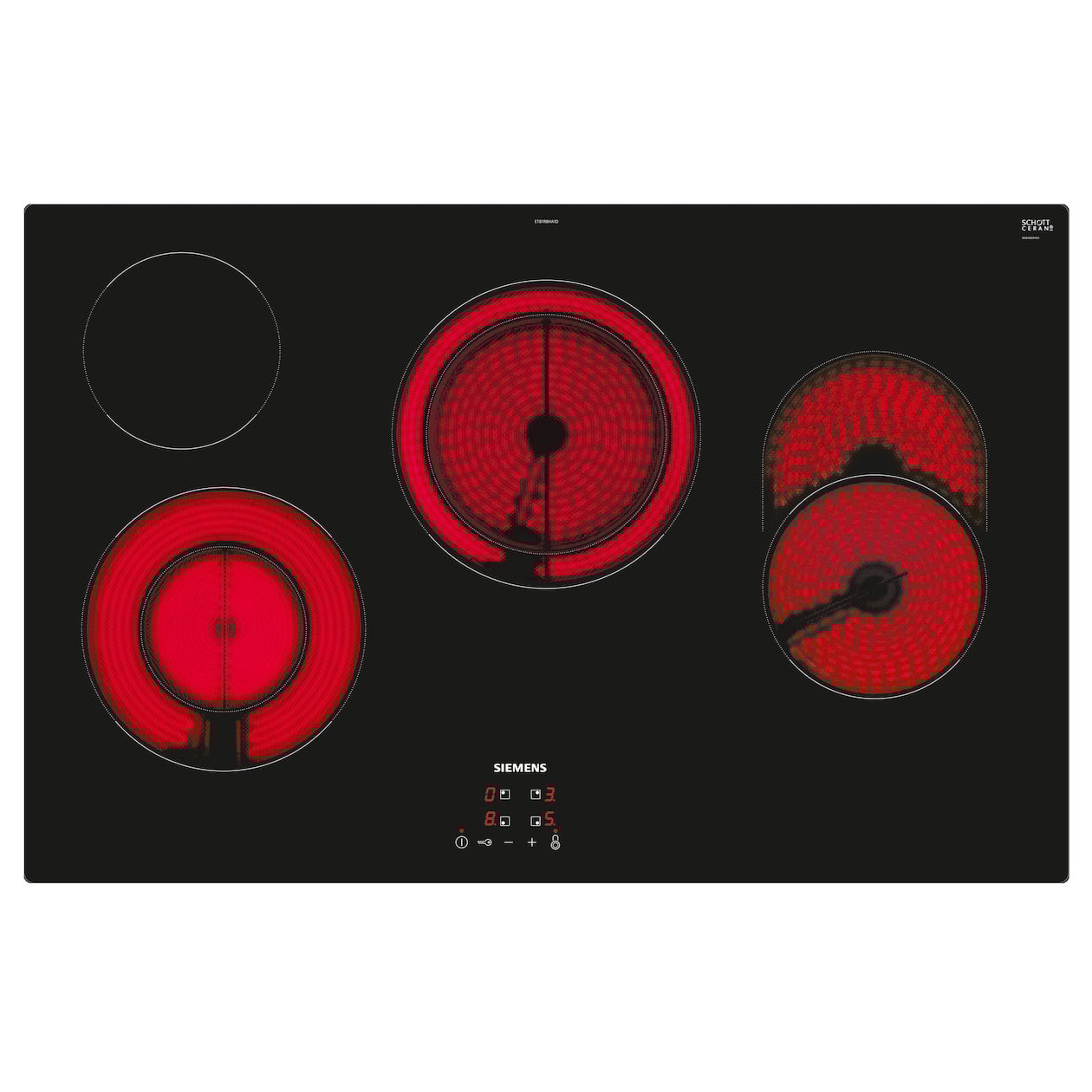 Siemens ET81RBHA1D Keramische kookplaat - Zwart
