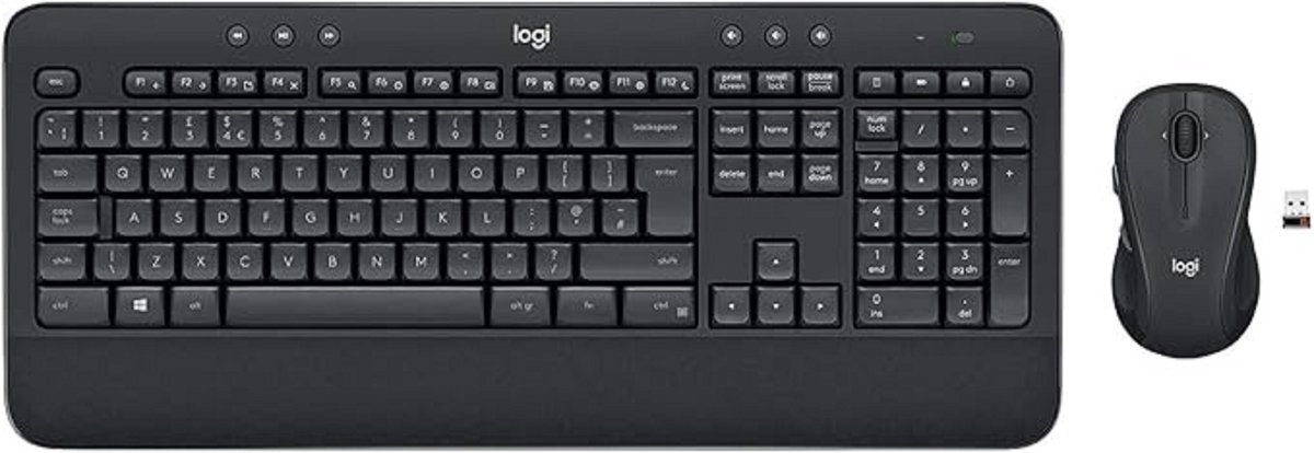 Logitech MK545 Advanced - Toetsenbord en muis Combo draadloos - Qwerty UK - USB 2.0 - zwart