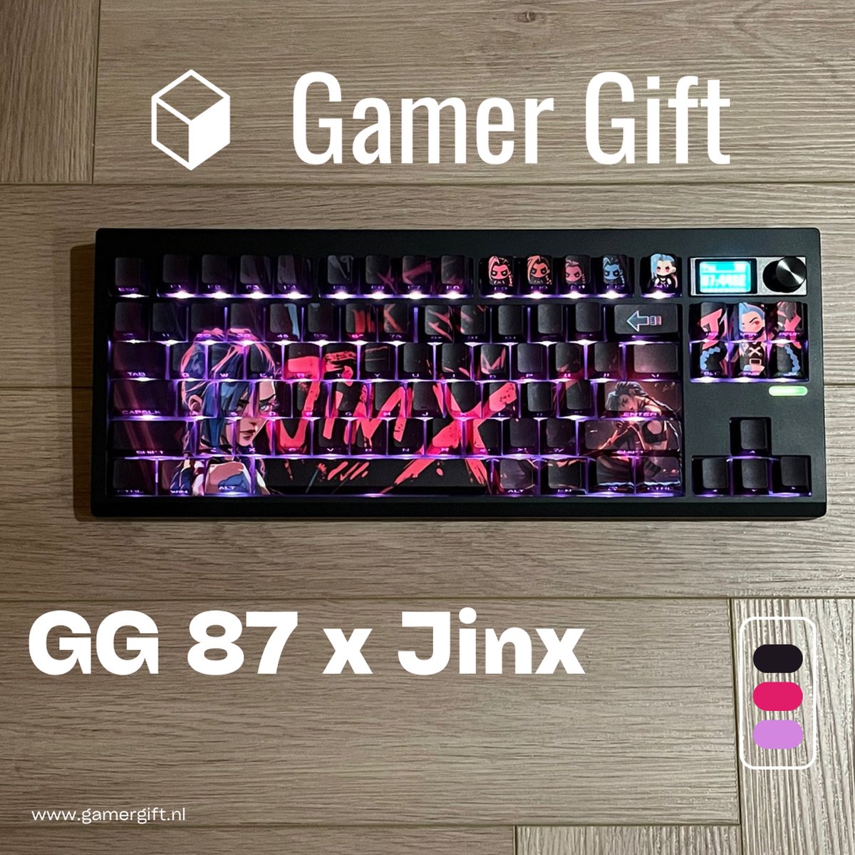 Arcane Jinx Mechanisch Gaming Toetsenbord – Limited Edition – RGB Verlichting – PBT Keycaps