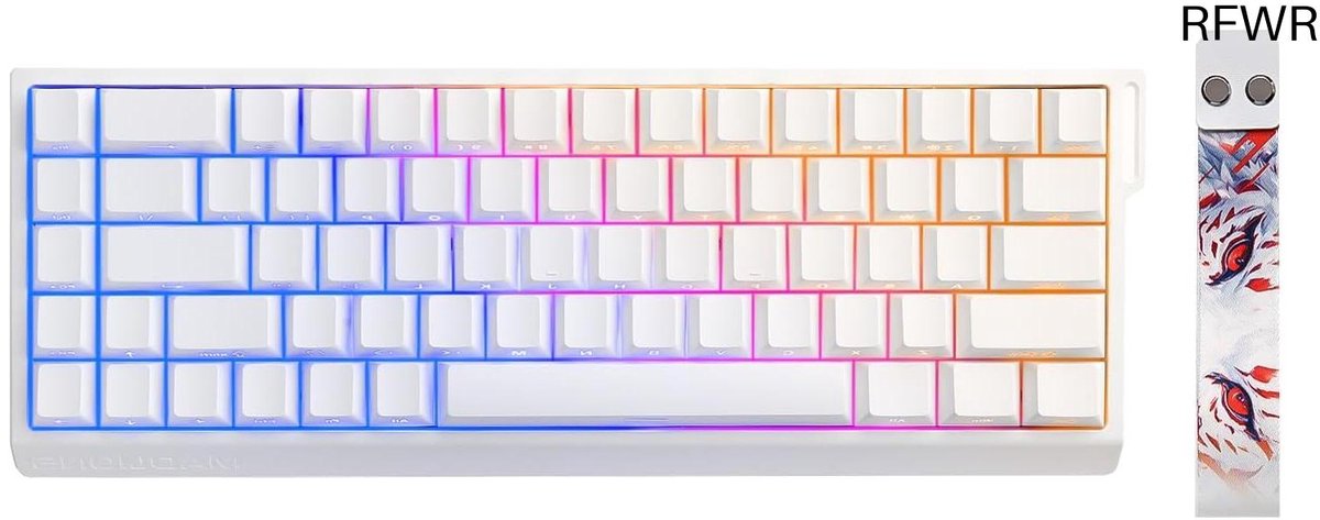 RFWR® Compact 60% Gaming Toetsenbord met Magnetische Schakelaars en RGB Verlichting