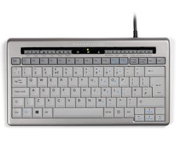 Compact Ergonomisch Toetsenbord QWERTY UK Zilver/Grijs