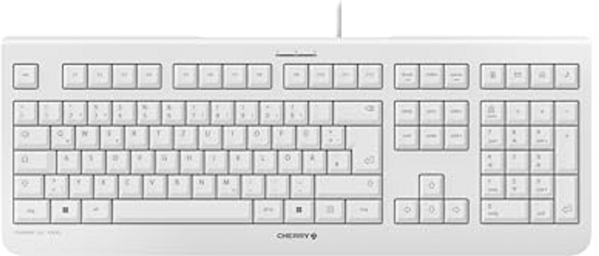 Bedraad Toetsenbord met Fluisterstille Toetsaanslag - QWERTZ Indeling, Plug & Play USB, Plat Ontwerp