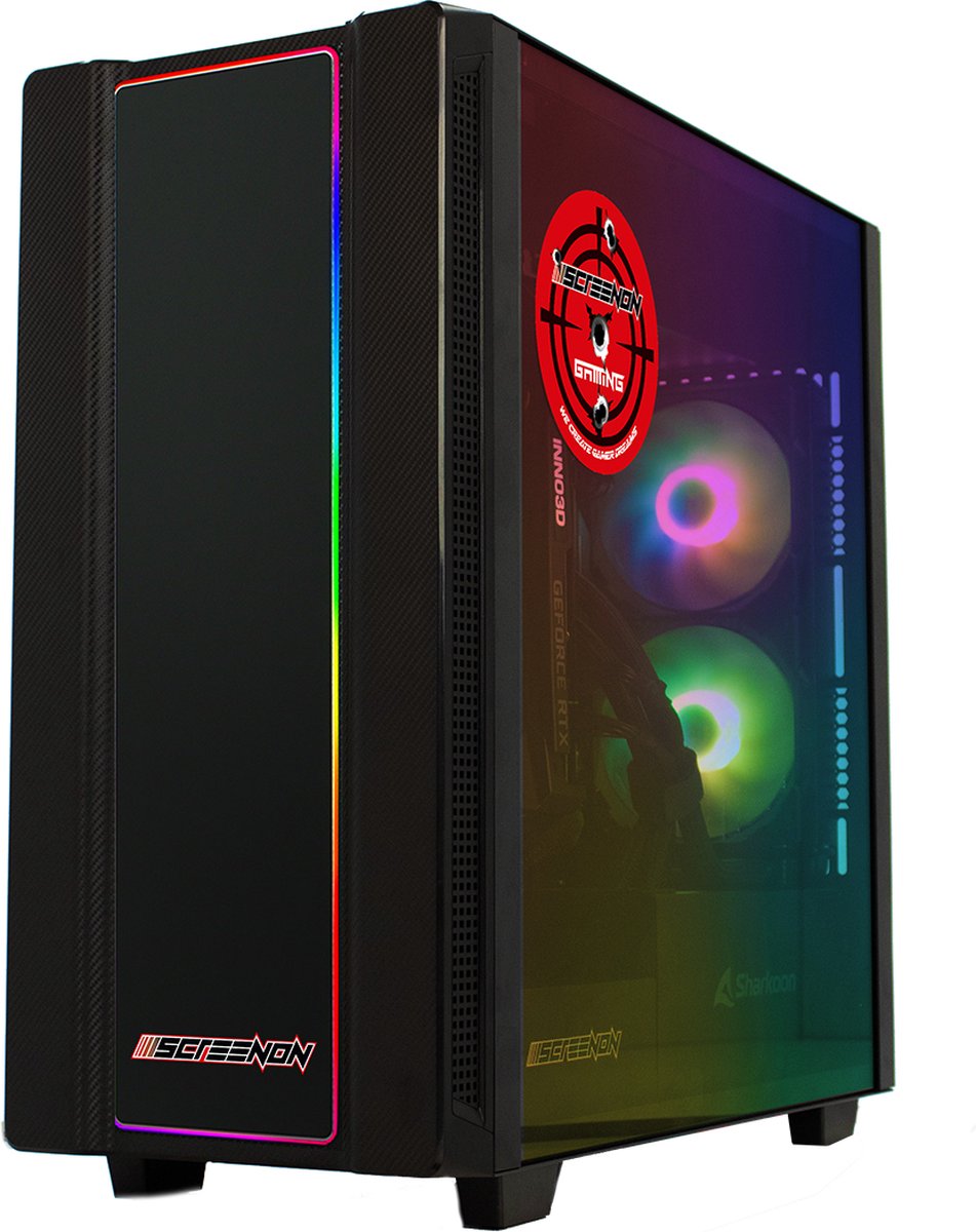 ScreenON - Ryzen 7 - 480GB M.2 SSD + 2TB HDD - RX 6800 16GB - GamePC.X435123