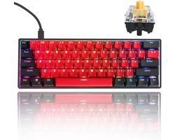 Mechanisch Gaming Toetsenbord met RGB Achtergrondverlichting en Hot Swappable Toetsen