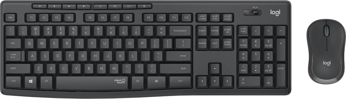 Logitech MK295 Silent - Draadloze muis en toetsenbord - QWERTZ Duits / Zwart
