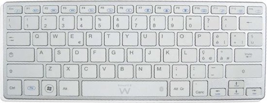 Ewent EW3143 - Draadloos Toetsenbord / Qwerty / Wit