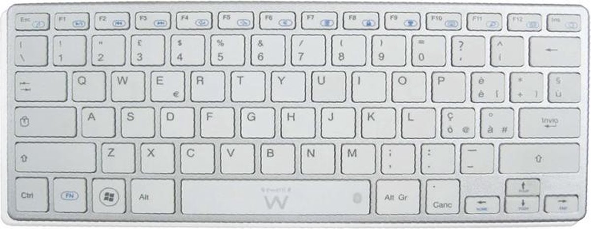 Ewent EW3143 - Draadloos Toetsenbord / Qwerty / Wit