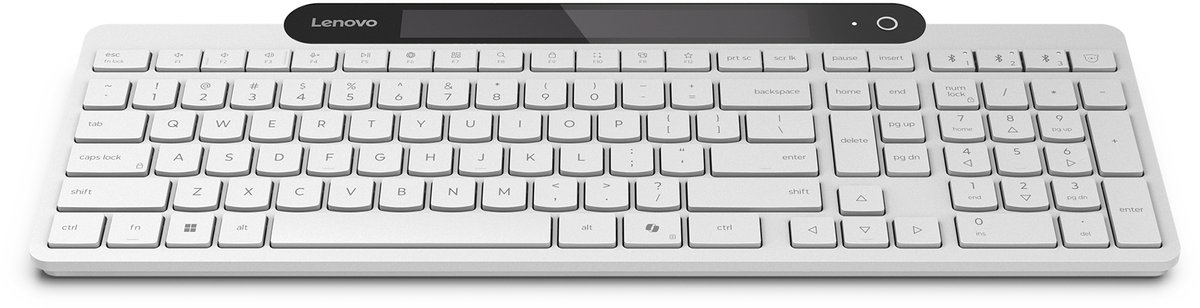 Lenovo 800 Zelfopladend Bluetooth-toetsenbord (wit) - QWERTY (VS Internationaal)