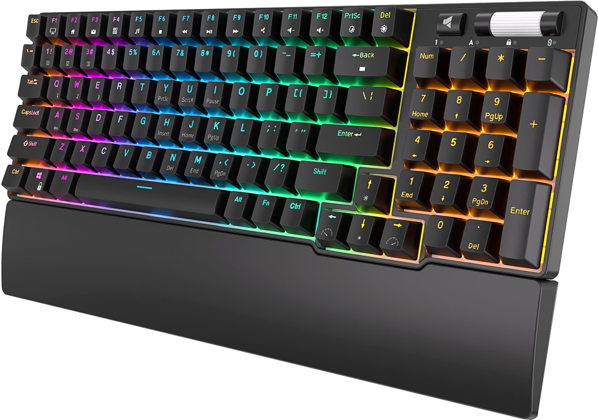 Royal Kludge RK96 - Draadloos Gaming Toetsenbord - Gaming Keyboard - Mechanisch - Polssteun - RGB