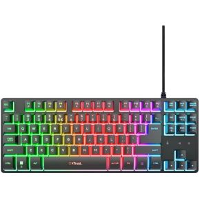Trust GXT 833 Thado - Bedraad Gaming Toetsenbord - Tenkeyless (TKL) - PC/PS5 - AZERTY BE - Zwart
