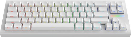 Nubi - NK68HE Wit - Hall Effect Gaming Toetsenbord ANSI