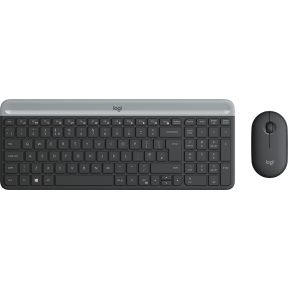 Logitech Slim Wireless Keyboard and Mouse Combo MK470 - GRAPHITE - FRA - CENTRAL