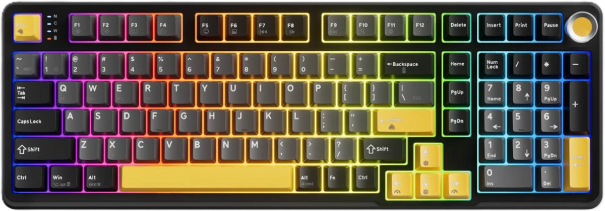 Marvo Titan 98 mechanische gaming toetsenbord - draadloos -RGB verlicht