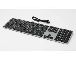 Matias FK318B-UK Wired Aluminum Keyboard - Space Grey - Mac - UK