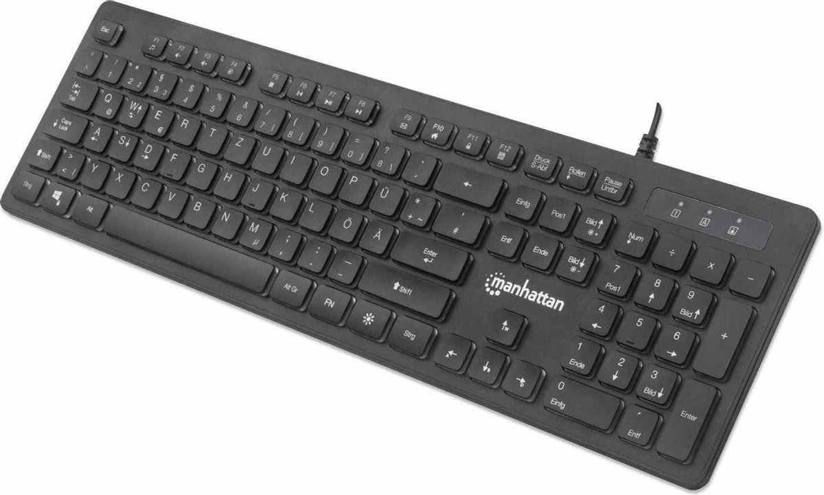 Keyboard Manhattan LED Wired Black (Refurbished A)