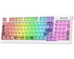 Transparant Membraan Gaming Toetsenbord met RGB Verlichting en Stille Toetsen